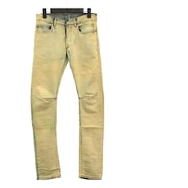 Balmain-[Used] Balmain denim pants Skinny bleached T570 b701 Beige 27 Domestic regular IBO15 men's-Beige
