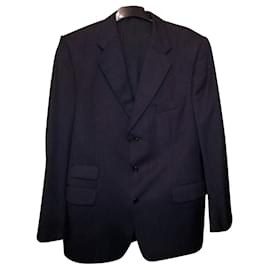 Burberry-BRISTOL grigio scuro 3 giacca da abito monopetto con bottoni-Grigio antracite