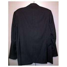 Burberry-BRISTOL gris foncé 3 veste de costume à boutonnage simple-Gris anthracite
