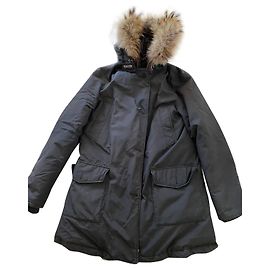 Woolrich Arctic Parka S con vera pelliccia Nero