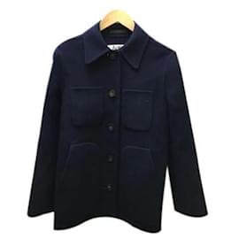Acne-Men Coats Outerwear-Navy blue