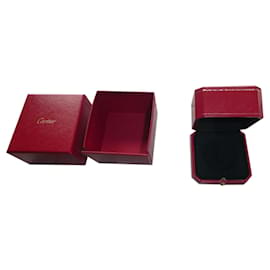 Cartier-Neue Cartier Ringschatulle mit Überbox-Rot