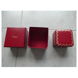 Cartier-new cartier ring box with overbox-Red