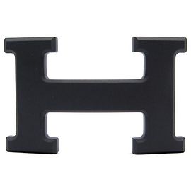 Hermès NOVA FIVELA DE CINTO HERMES FIVELA H 5382 FIVELA DE METAL CHAPEADO EM PVD PRETO MATE Preto