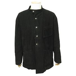 ARNYS FORESTIERE JACKET XL 58 BLACK COTTON CORDUROY COAT JACKET Black