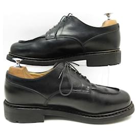 Paraboot-PARABOOT CHAMBORD GOLF SHOES 8 42 BLACK LEATHER SHOES DERBY-Black