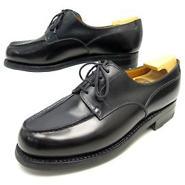 NEUF CHAUSSURES JM WESTON LE GOLF 641 5C 38 DERBY EN CUIR NOIR EMBAUCHOIRS Noir