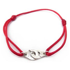DINH VAN ALGEMAS R PULSEIRA12 341103 em prata 925 CORDÃO VERMELHO PRATA Prata