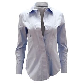 Sportmax Markus Langarmshirt aus blauer Baumwolle Schwarz