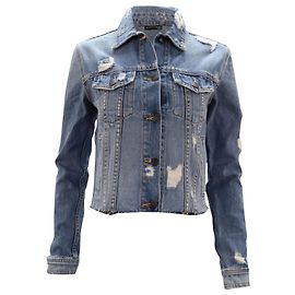 Veronica Beard Cara Jacke aus blauem Denim Blau