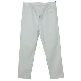 Vaqueros cortos Ruby de talle alto en algodón blanco de J Brand Blanco