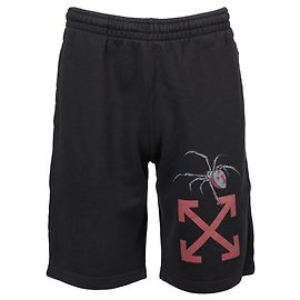 Off White Hombre Arachno Arrow Sweatshorts Negro