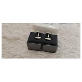 Yves Saint Laurent-Cufflinks-Silvery