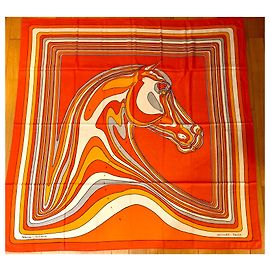 Hermès Sciarpa Pégase Paysage in Cashmere e Seta Multicolore