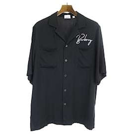 Thomas Burberry-[Used]  BURBERRY 20SS Randall Shirt Black Rayon Shirt Black M Men's-Black
