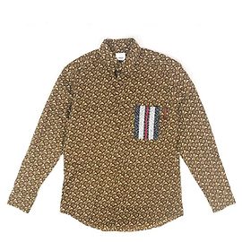 Autre Marque [Usato] BURBERRY Camicia Burberry con stampa monogramma manica lunga cotone marrone S 8018277 uomini Marrone
