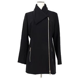 Céline [Used]  [CELINE Celine] Tailored style zip jacket Wool black 42 Black