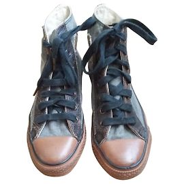 Converse jeans-style high tops - almost new Blue