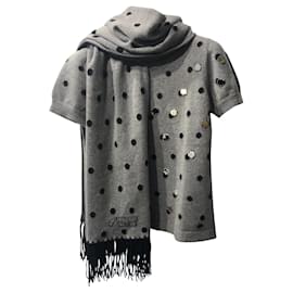 Chanel Strickwaren Grau