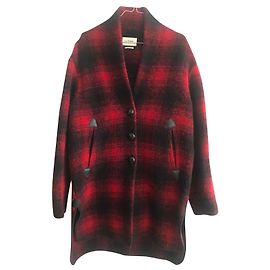 Isabel Marant Coats, Outerwear Black Red