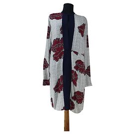 Robe Baum und Pferdgarten en viscose Multicolore