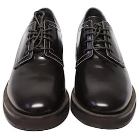 Brunello Cucinelli-Brunello Cucinelli Lace-Up Oxfords Shoes in Black Patent Leather-Black