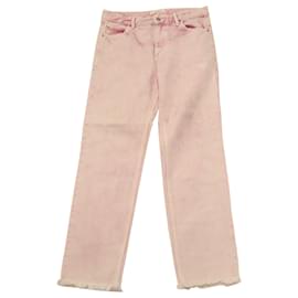 Isabel Marant-Isabel Marant Etoile Vintage Style Jeans lavados con ácido en algodón rosa-Rosa