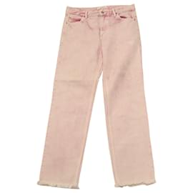 Isabel Marant-Isabel Marant Etoile Jeans im Vintage-Stil mit Acid-Waschung aus rosafarbener Baumwolle-Pink