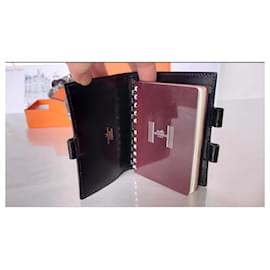 Hermès-Agenda-cover Crocodile POROSUS. rare!-Black