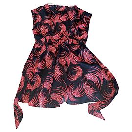 Vanessa Bruno Kleider Schwarz Rot Orange Koralle