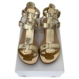 Balmain-Sandalen-Golden