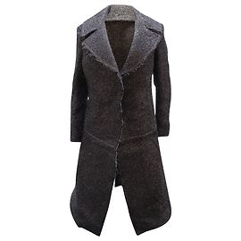 Céline Cappotto Celine Raw Edge in seta nera Nero