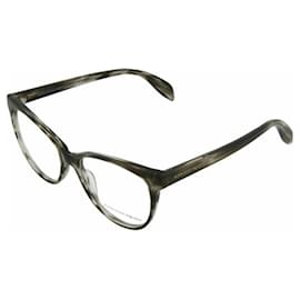 Alexander Mcqueen-Cat-Eye Acetate Optical Glasses-Grey