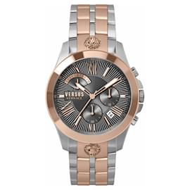 Autre Marque-Versus Versace Chrono Lion Bracelet Watch-Metallic