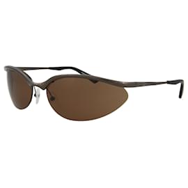 Balenciaga-Óculos de sol de metal com armação de olho de gato-Preto