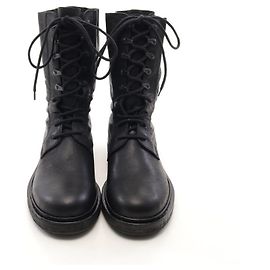 [Usado] Ann Demeulemeester ANN DEMEULEMEESTER Botas com cadarço Couro Preto Preto