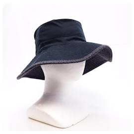 Hermès-[Used]  HERMES MOTSCH -POUR Hat Black Gray Ladies Hat Mosh-Black,Grey