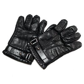 [Used] PRADA Gloves Black Leather Black