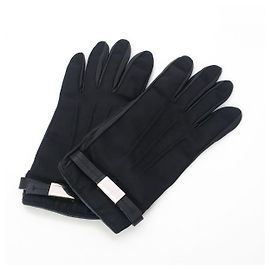 [Usado] Luvas PRADA Preto Nylon x Couro Preto