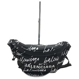 BALENCIAGA Marsupio / BLK / Plain / Marsupio grafico / Marsupio Nero