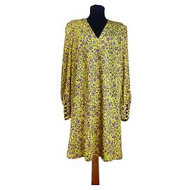 Robe à fleurs Baum und Pferdgarten Jaune Violette Multicolore Violet Jaune