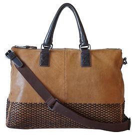 Hugo Boss Mala de viagem Marrom Caramelo