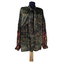 Autre Marque Viscose Top Shirt Multicolore Multiple colors