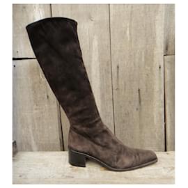 Autre Marque-bottes stretxh Grey Mer p 38,5-Marron foncé