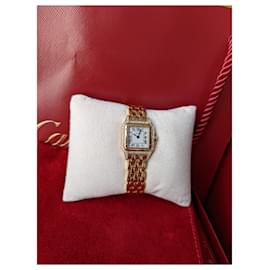 Cartier-Panthere Diamond 18K YELLOW GOLD WATCH-Gold hardware