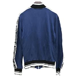 Dolce & Gabbana-[Used] Dolce & Gabbana Track Jersey Jacket Sweatshirt Dolce & Gabbana D & G Blouson Men's Size 46 Navy-Navy blue