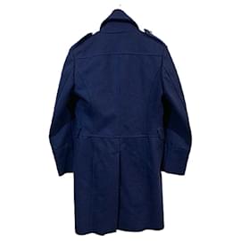 Dolce & Gabbana-[Used] Dolce & Gabbana lined Breathed Wool Napoleon Chester Coat 44/30 Navy-Navy blue