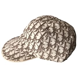 Dior-Cappello con monogramma Dior-Bianco,Beige