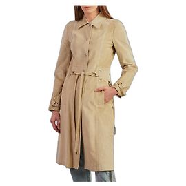 Trench in pelle Dolce & Gabbana Beige
