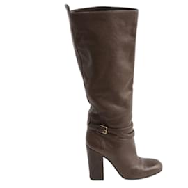 Saint Laurent-Сапоги Yves Saint Laurent-Brown